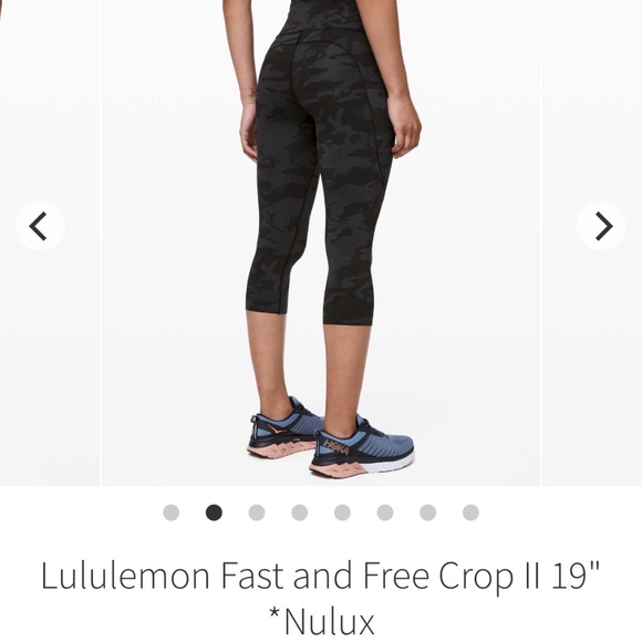 Lululemon Fast & Free crop size 10 - Picture 1 of 7